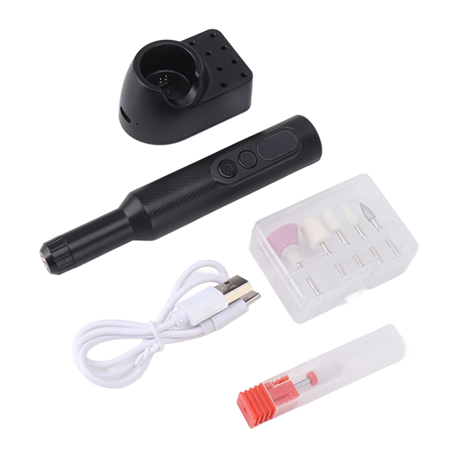 Electric Nail Drill Machine 18000RPM Dual Charging Dock LED Display 3