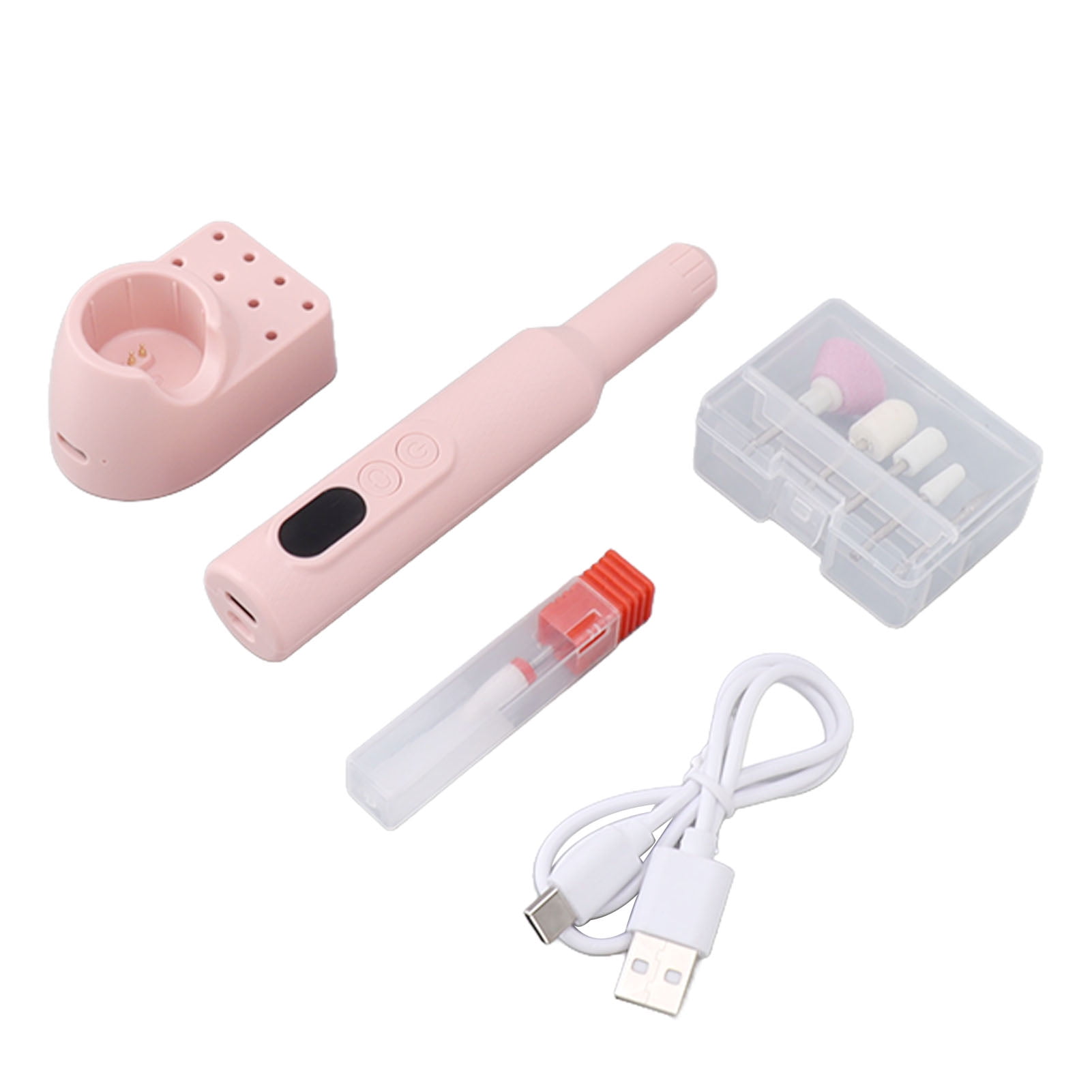 Electric Nail Drill Machine 18000RPM Dual Charging Dock LED Display 3