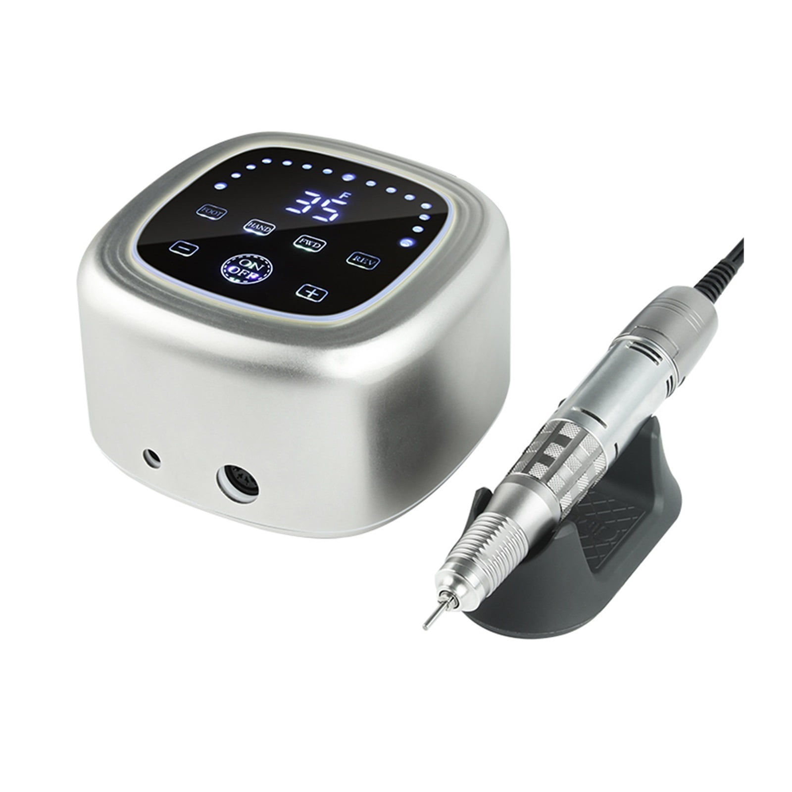 Electric Nail Drill Machine 35000RPM Nail Drills For Acrylic Nails,Professional Efile Nail File With LED Display For Shaping ,Low Noise