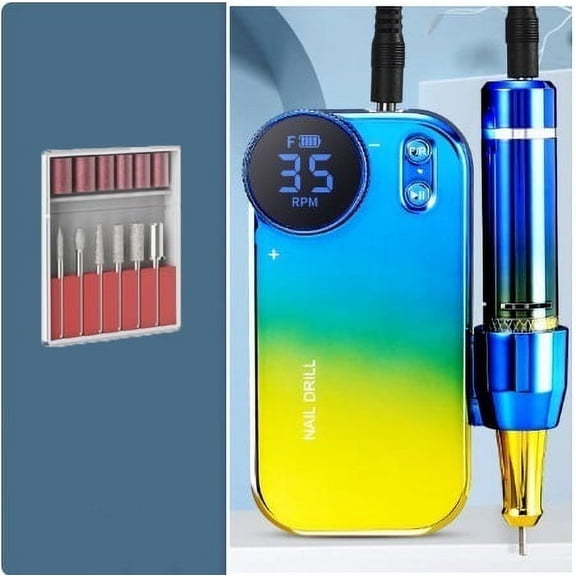 Electric Nail Drill Machine, 35000RPM Professional Efile Nail Drill Kit, Electric Nail File For Acrylic Nails Gel Nails, Toenail Grinder Manicure Pedicure Polishing Shape For Home Salon ,Low Noise