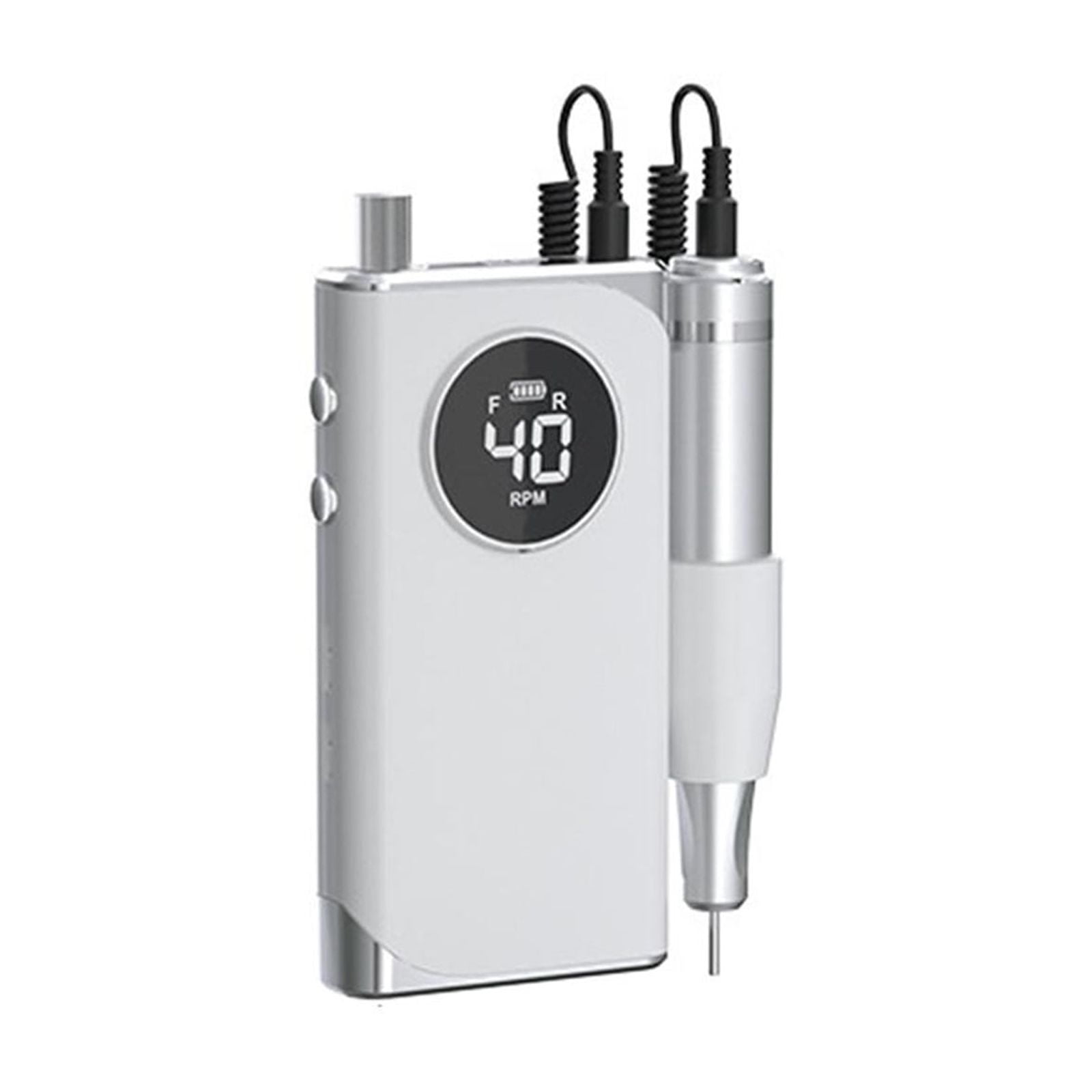Electric Nail Drill Machine, 40000 Rpm Portable Professional Rechargeable Stable Low Noise Aluminum Alloy Nail Drills ,Low Noise