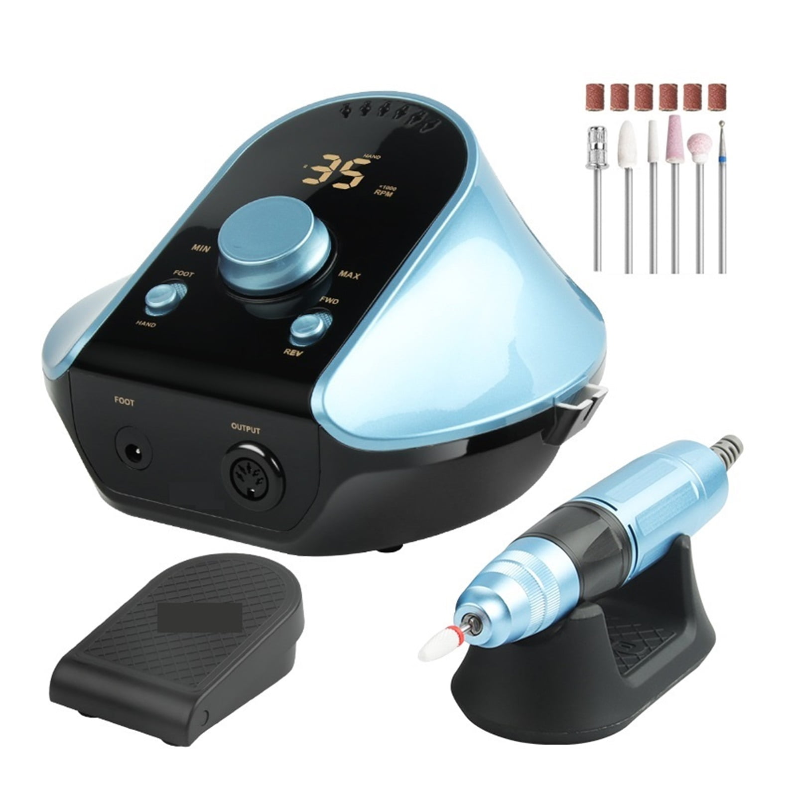 Electric Nail Drill Machine, 45000RPM Professional Cutters Manicure Set For Acrylic Nails Manicure Salon, Low Noise Nail File For Pedicure ,Low Noise