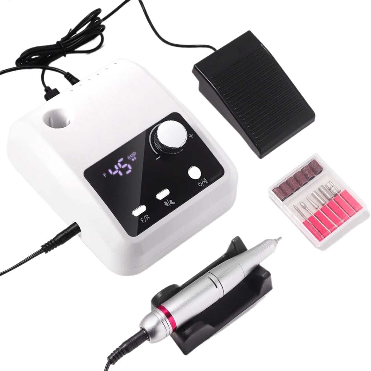 Electric Nail Drill Machine Electric File HD Display Metal Manicure Pen Professional nail lathe Sander