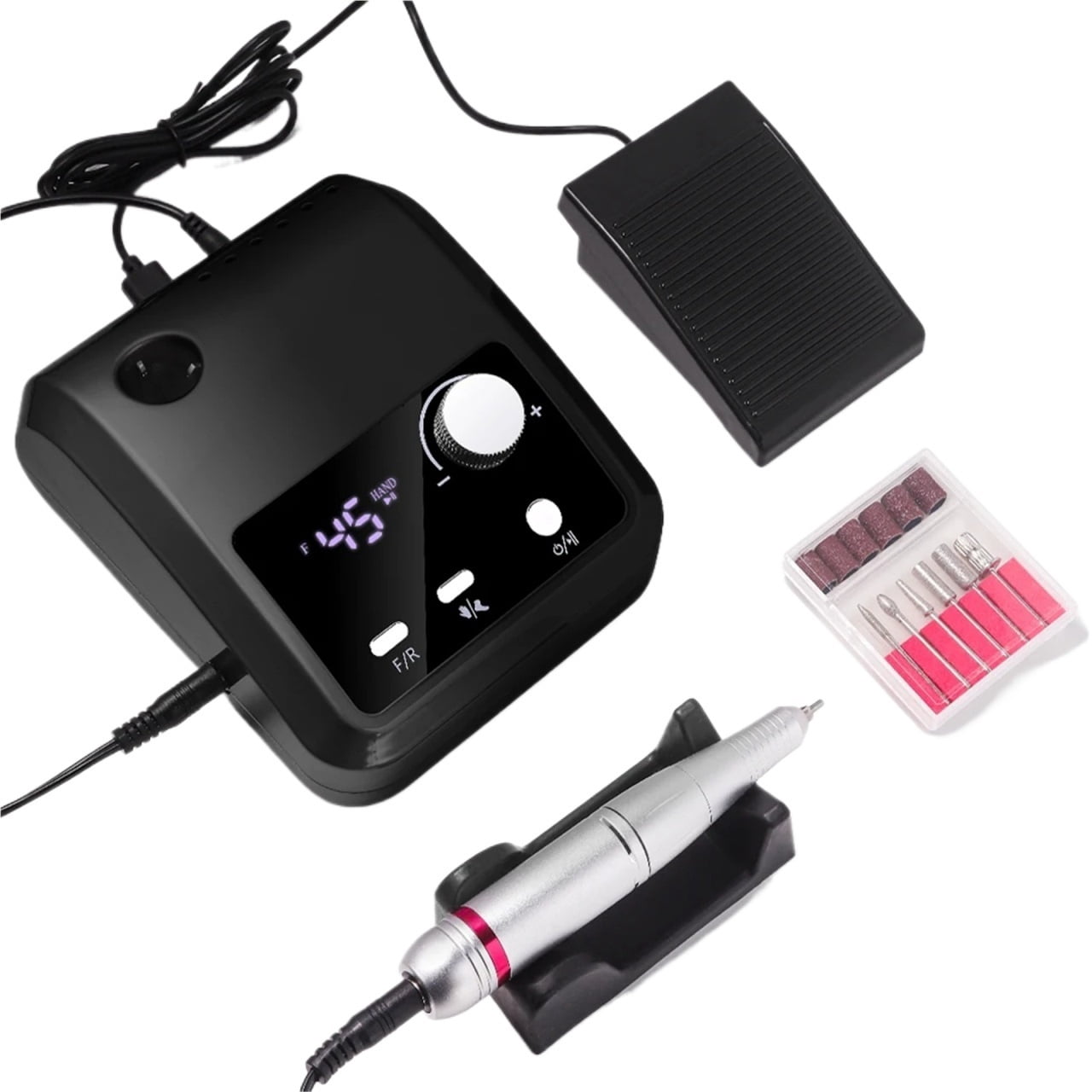 Electric Nail Drill Machine Electric File HD Display Metal Manicure Pen Professional nail lathe Sander
