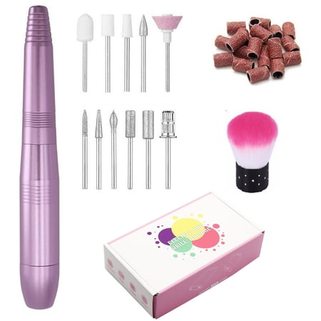 Electric Nail Drill Machine Nail Drill Kit Portable Nail Drill for Acrylic Nails,Remover Nail Tools, Nail Polishing Machine Pedicure Set