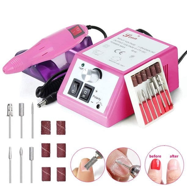 Professional Electric Nail Drill Machine Kit with Bits for Acrylic