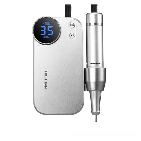 Electric Nail Drill Machine & Power Bank 2 In 1 Rechargeable 35000 RPM Electric Nail File, Portable Nail Drills For Acrylic Nails ,Low Noise