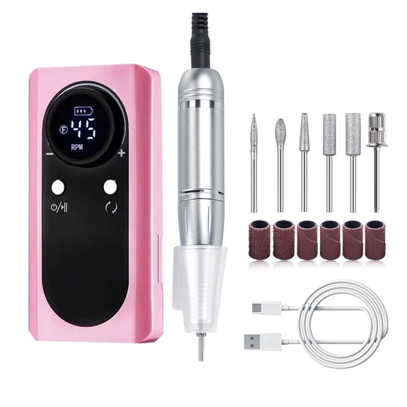 Electric Nail Drill Machine Professional Fast Removal 45000rpm Portable Nails Polisher Grinder