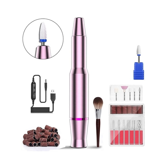 Electric Nail Drill Machine, Professional Manicure Set With Nails Drill Bits, Nail File Gel Polish Remover, Pedicure And Nail Tools ,Easy to Operate