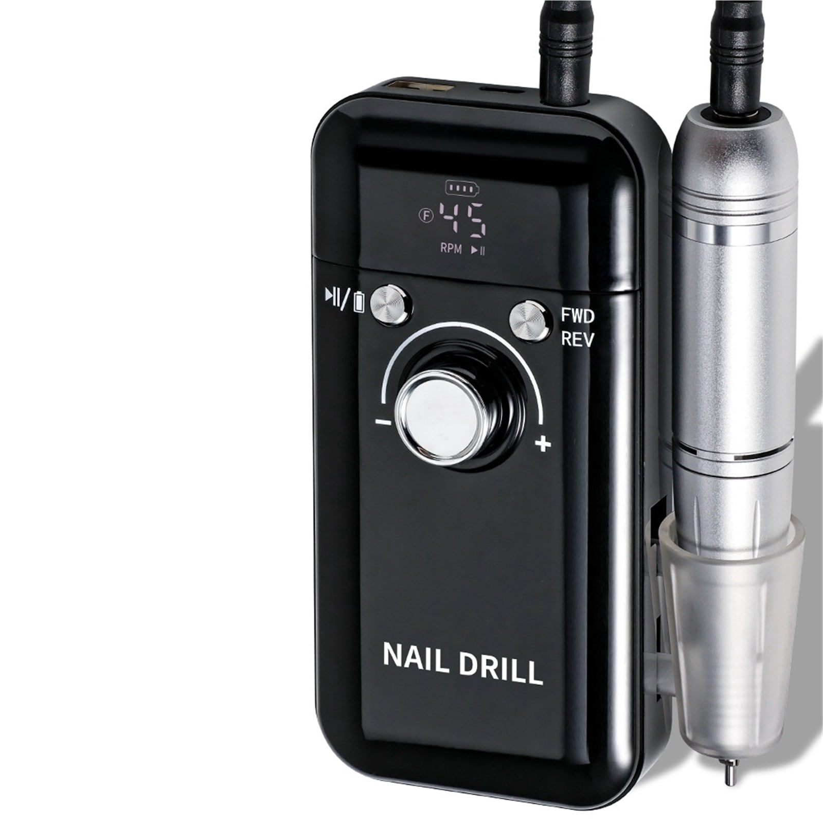 Electric Nail Drill Machine Professional Nail Drills for Gel Nails Polish Rechargeable Portable Nail File Manicure Tool