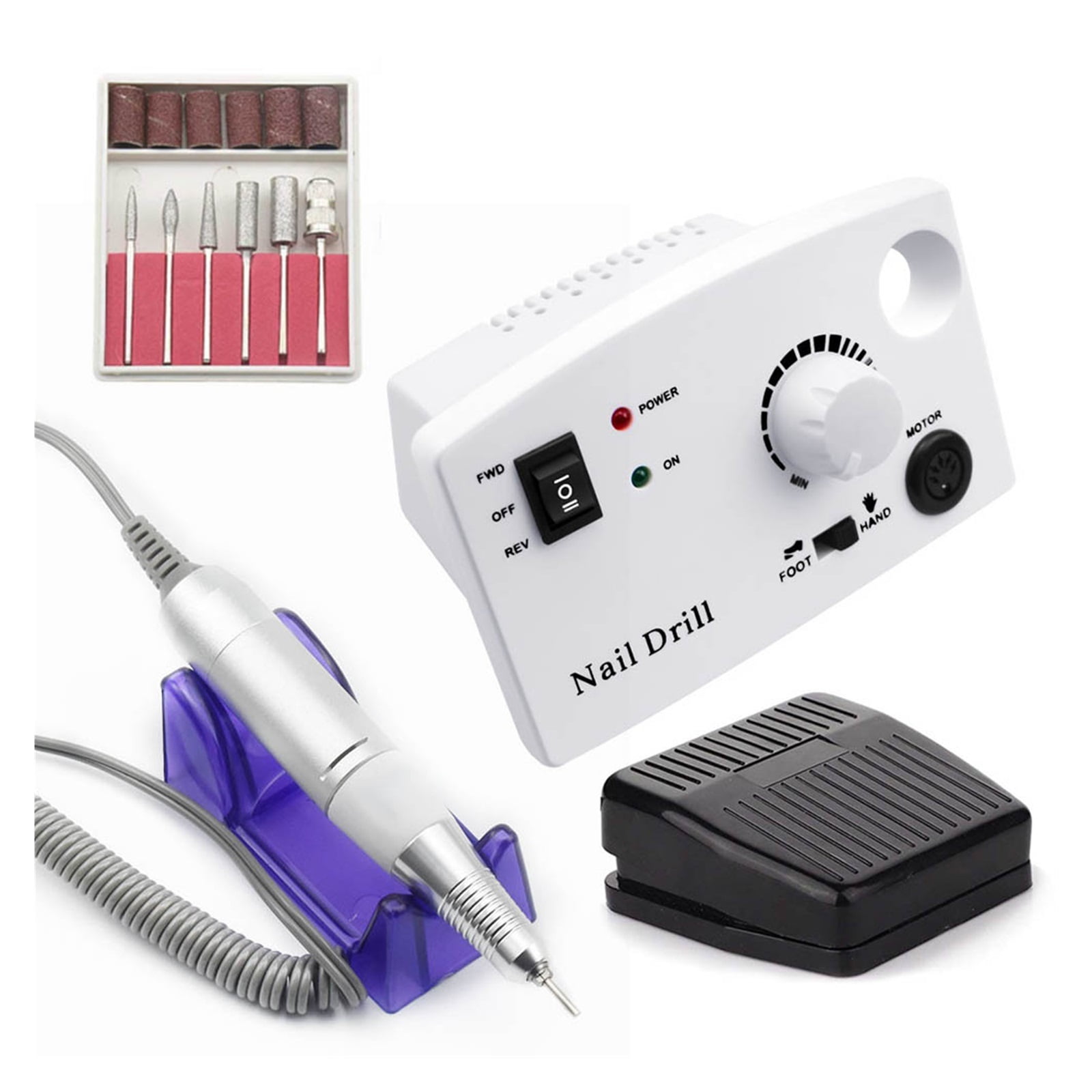 Electric Nail Drill Machine, Professional Rechargeable 35000RPM Manicure Machine, Nail Drill Machine For Manicure Pedicure Nail Art ,Low Noise