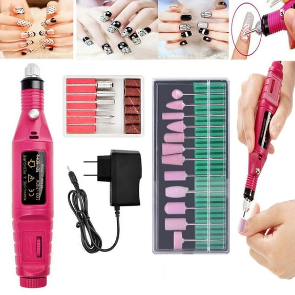 HQinX Manicure Pedicure Care Set Electric Nail Drill with Mini Nail Kit System