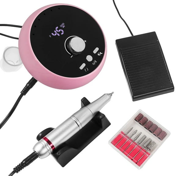 Electric Nail Drill Professional Manicure Machine Brushless Motor Nails Sander Set Nail Polisher Equipment US PLUG,B