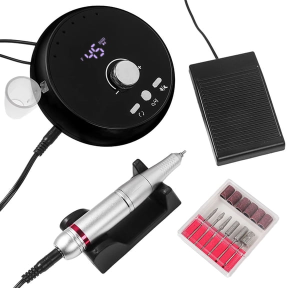 Electric Nail Drill Professional Manicure Machine Brushless Motor Nails Sander Set Nail Polisher Equipment US PLUG,C