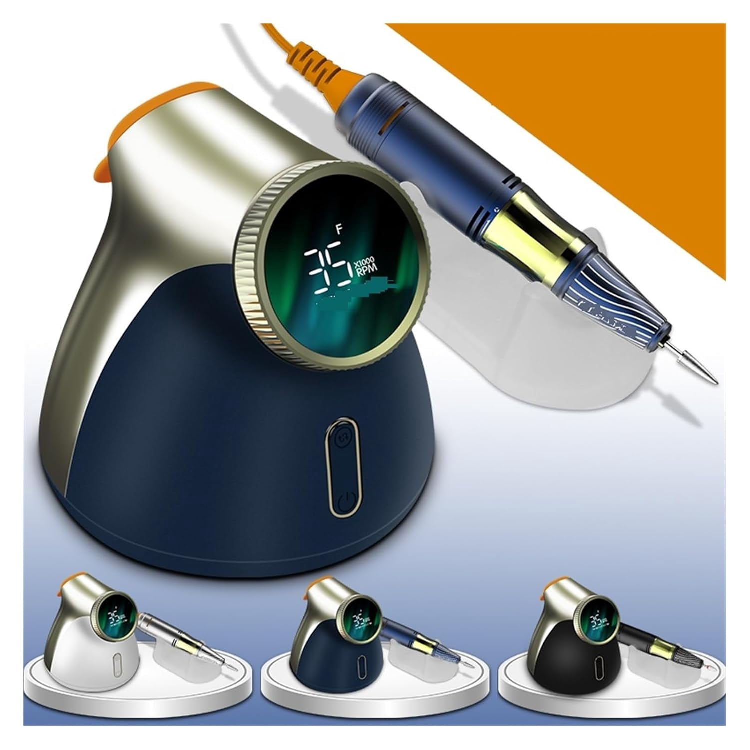 Electric Nail Drill Professional Professional Electric Nail Drill, 35000RPM Brushless Nail Drill Machine for Manicure, Drill Set Acrylic Gel Polish Na