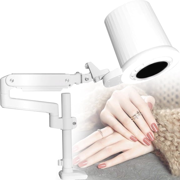 Electric Nail Dust Extractor,For Gel Nail Polishing, Nail Salon,Nail Table Dust Absorption,With Filter & Lamp Brightness Adjustable