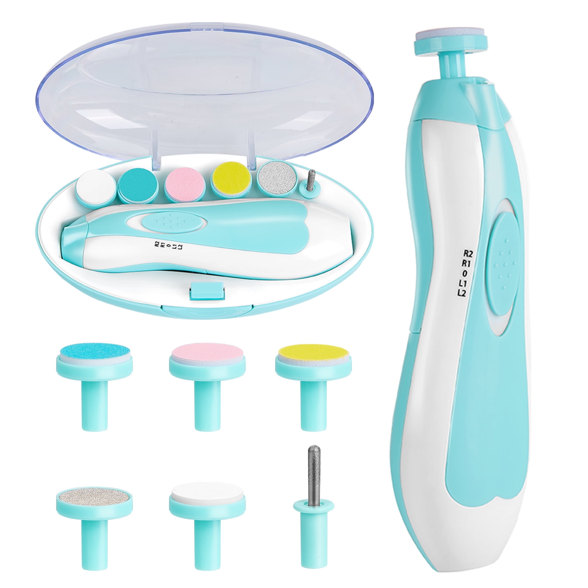 Baby Nail Clippers 6 in 1 Safe Electric Baby Nail Trimmer, Baby Nail File  Kit, Newborn Toddler Toes and Fingernails, Trim and Polish (Pink & Blue) -  Walmart.com
