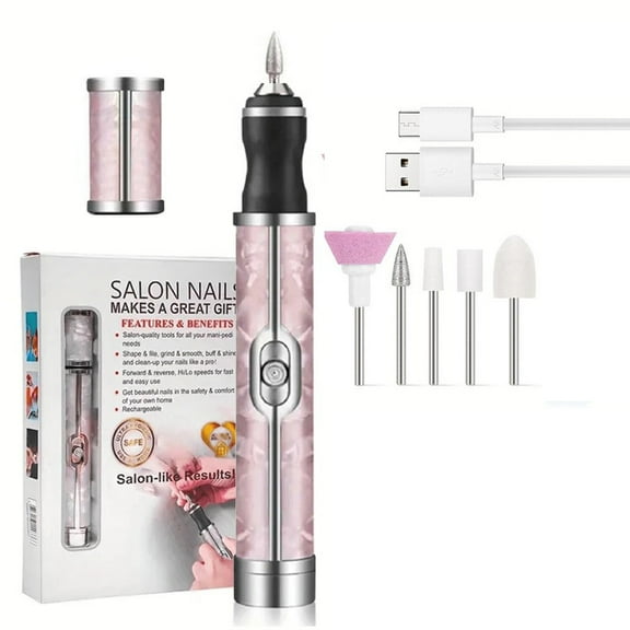 Electric Nail File Thick Toenails 4 Speeds Cordless Acrylic Tool Toe Shaping Polishing Grinding Nursing