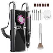 Electric Nail Drills, 45000 RPM Professional e File Nail Drill, Cordless Rechargeable Multifunctional Nails Files for Women Salon Beauty Supplies for Holiday Gifts