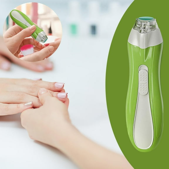 Electric Nail Grinder Manicure Set, Profession Battery Powered Nail Clipper Kit with Grinding Heads, Portable Nail Care Tool for Home Travel Use