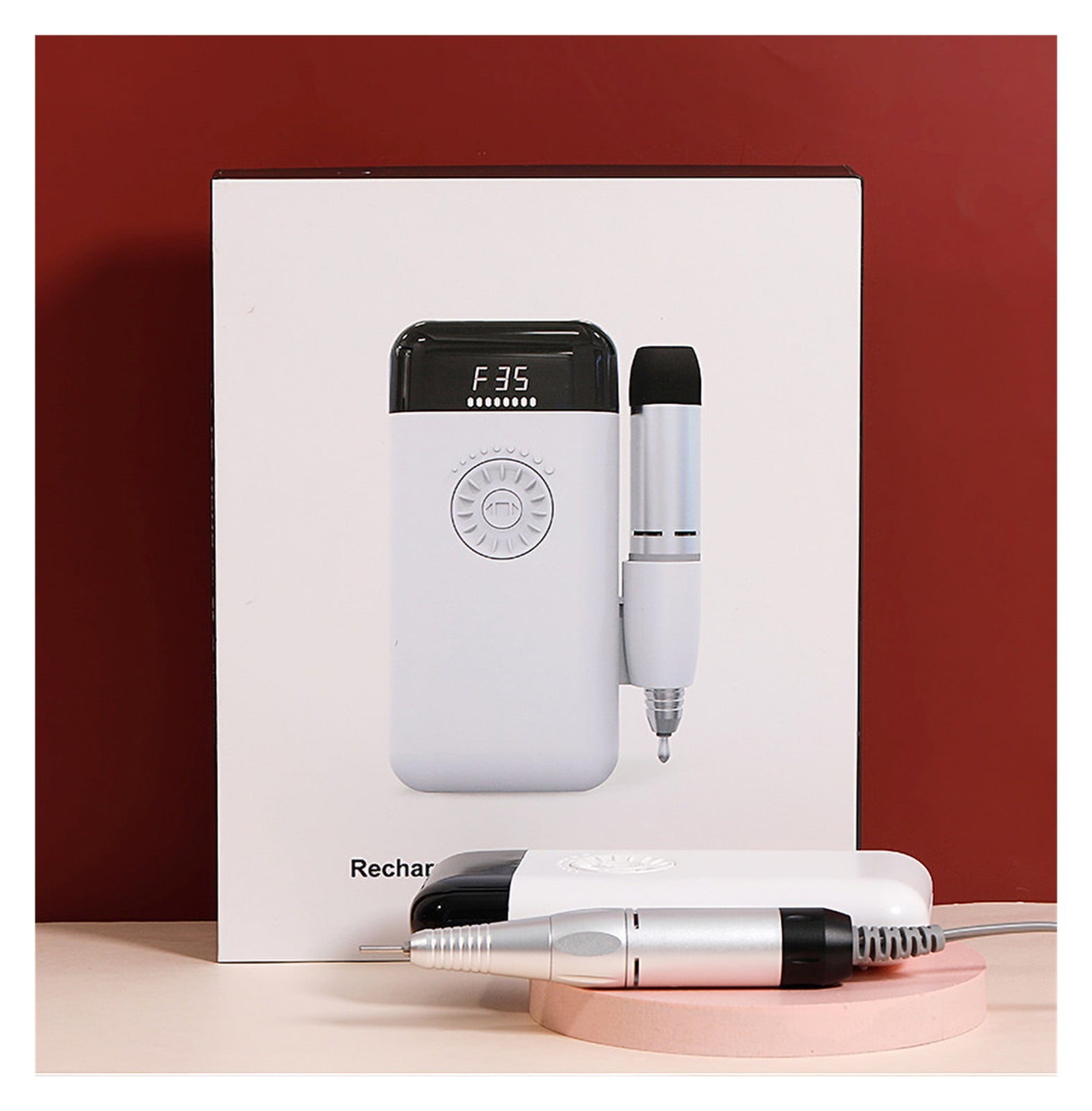 Electric Nail Polish Machine, Portable 35000 RPM Nail Drill Machine, Mini Ceramic Polishing Head Rechargeable Pen, Nail Remover ,Low Noise