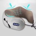thumbnail image 1 of Electric Neck Back Shoulder Massager Heat Deep Massage Pillow U-Shape Portable Shiatsu Shoulder Neck and Back Massager Pillow with Heat Deep Kneading Pillow, 1 of 11