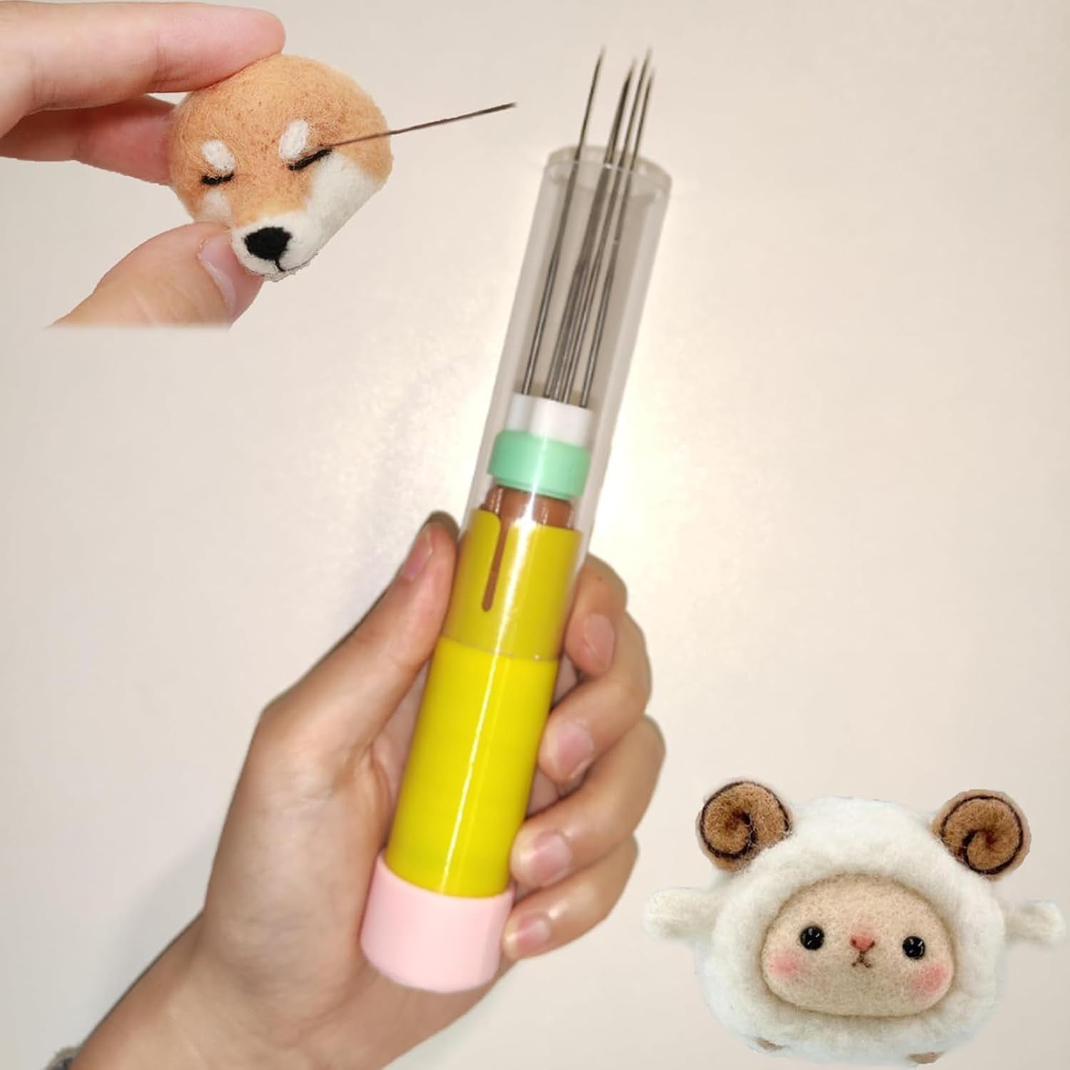 Electric Needle Felting Machine, Wool Felt Craft Kit, Needle Felting Machine for Quick Felting, Adjustable Speed, Stroke 2cm, Easy to Change Needle, for Wool Painting and Felted Craft Work