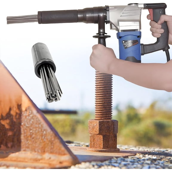 Electric Needle Scaler Air Tool, Industrial Grade Rust Removal Tool 1100W Pneumatic Needle Gun, Large-Power Pistol Grip Needle Scaler