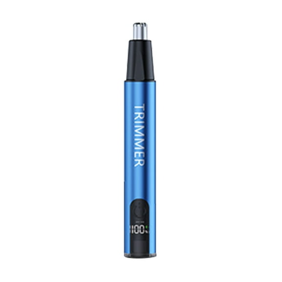 Electric Nose Hair Trimmer, Automatic Washable Trimmer, Efficient and Safe, Compact Design for Travel Blue