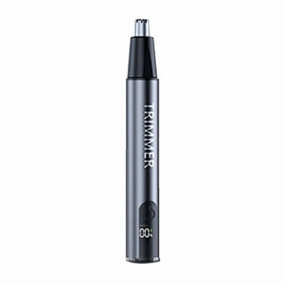 Electric Nose Hair Trimmer, Automatic Washable Trimmer, Efficient and Safe, Compact Design for Travel Silver&Gray,1 x Nose Hair Trimmer,Silver&Gray