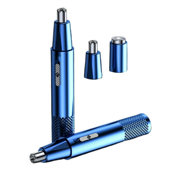 Electric Nose Hair Trimmer Men'S Nose Hair Shaving Women'S Nostril Shaver-Blue-Two-In-One;