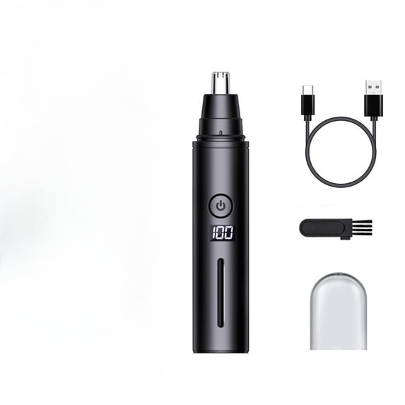 Electric Nose Hair Trimmer Painless USB Rechargeable for Men Women LED Display