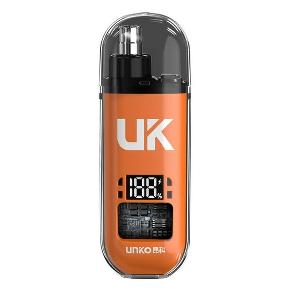 Electric Nose Hair Trimmer, Portable Nose Hair Clipper with One-Button Operation, Micro USB Charging, Cleaning Brush Included