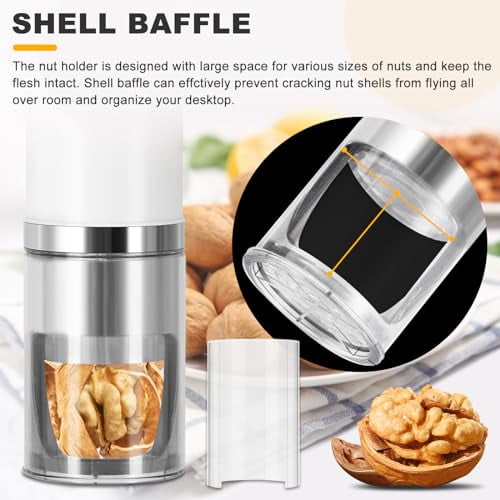 Electric Nut Cracker Machine Portable Pecan Walnut Cracker Sheller Nut Opener Tool for Walnuts