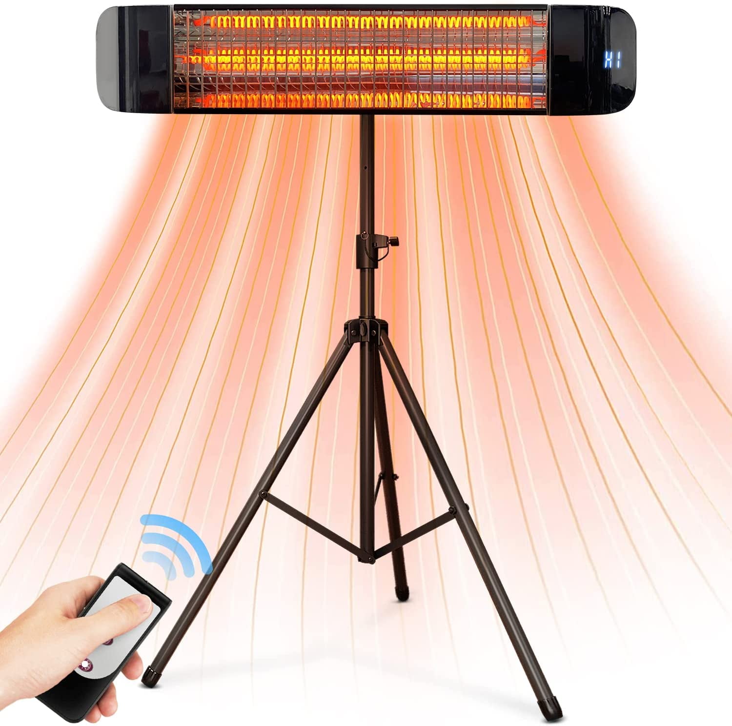 Electric Outdoor Heater, Infrared Patio Heater for Outdoor/Indoor Use ...