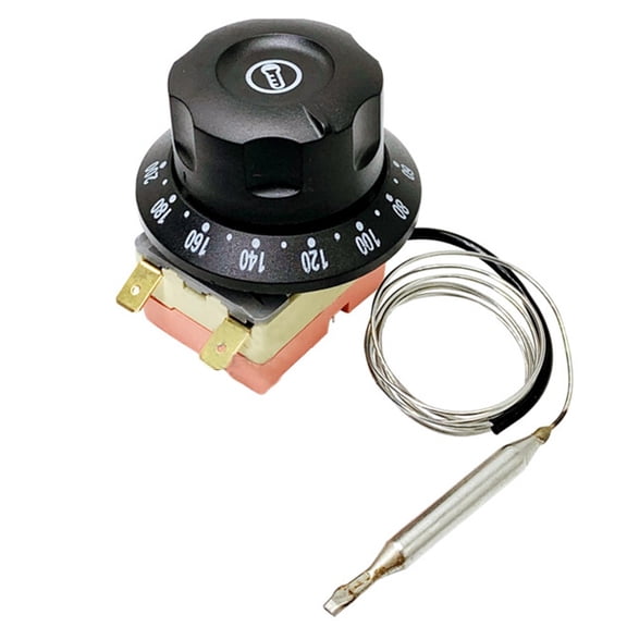 Electric Oven Thermostat Adjustable Temperature Control Switch 60-200 250V 16A Cooking Appliance Parts