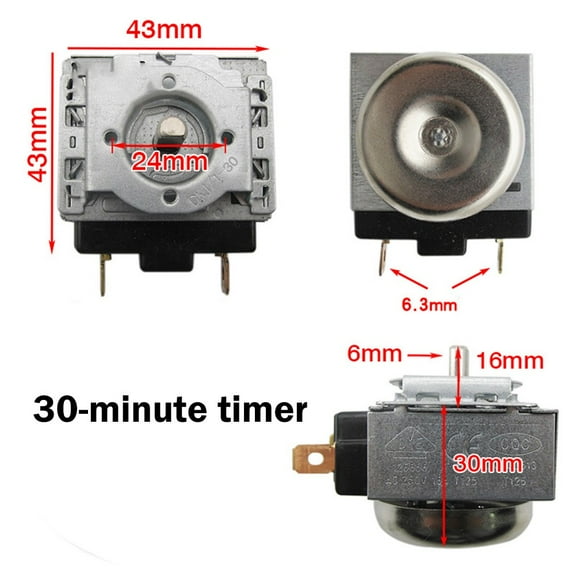 Electric Oven Timer Switch Electric Pressure Cooker Timer Delay Timer Switch 65+150mm