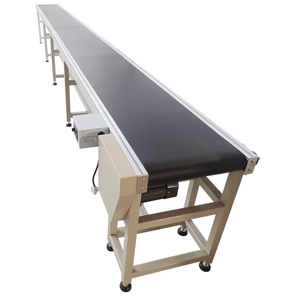 Electric PVC Belt Conveyor Aluminum Alloy Industrial Transport Machinewith Adjustable Speed 110V