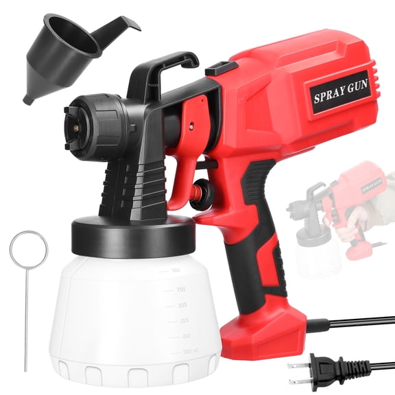 Electric Paint Sprayer Small and lightweight, 800ml Capacity Spraying Machine, Plug and Play, Even Spraying for Interior Decoration, Varnish Spraying