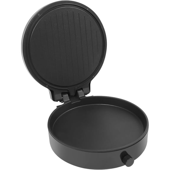 Electric Pancake Maker 1400 W 12.6" Countertop Round Pancake Griddle Mini Pie Maker with Adjustable Temp for Breakfast, Lunch, Dinner (Black)