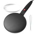 thumbnail image 1 of Electric Pancake Maker Black B, Instant Crepe Maker 8" Griddle Crepe Maker Non Stick Pan Auto Thermostat Handheld Long Handle Portable Breakfast Maker for Pancake Chapati, 1 of 9