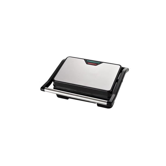 Electric Panini Press and Sandwich Maker with 180 Degree Flat Open, Non Stick Plates, Removable Drip Tray for Steak, Burgers and Breakfast