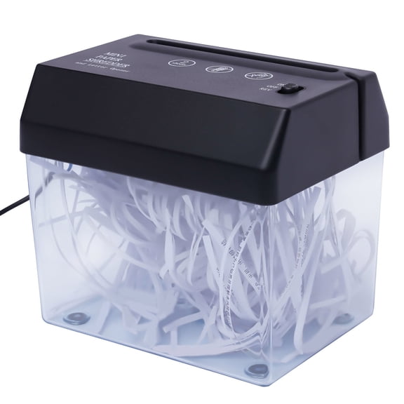 Electric Paper Shredder Cross-cut A4 Desktop Paper Shredder for Home Office USB and Battery Operated