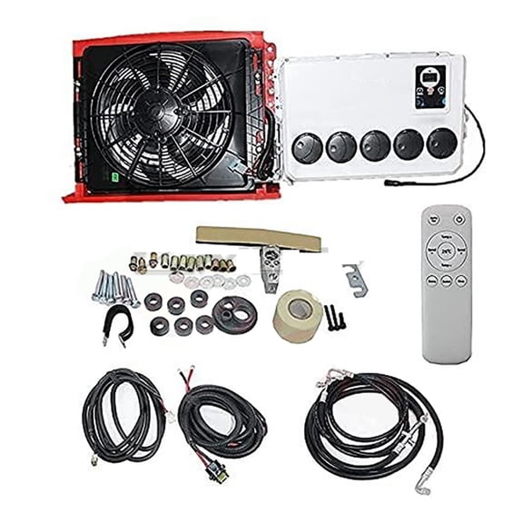 Electric Parking Air Conditioning, 24V Refrigeration Integrated Machine Vehicle 12v Truck Rv Car Excavator Bulldozing Box Air Con ,Low Energy Consumption