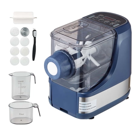 Electric Pasta Maker, Automatic Noodle Maker Machine with 8 Shapes and 4 Modes, 500g Large Capacity Pasta Maker for Home Kitchen, White