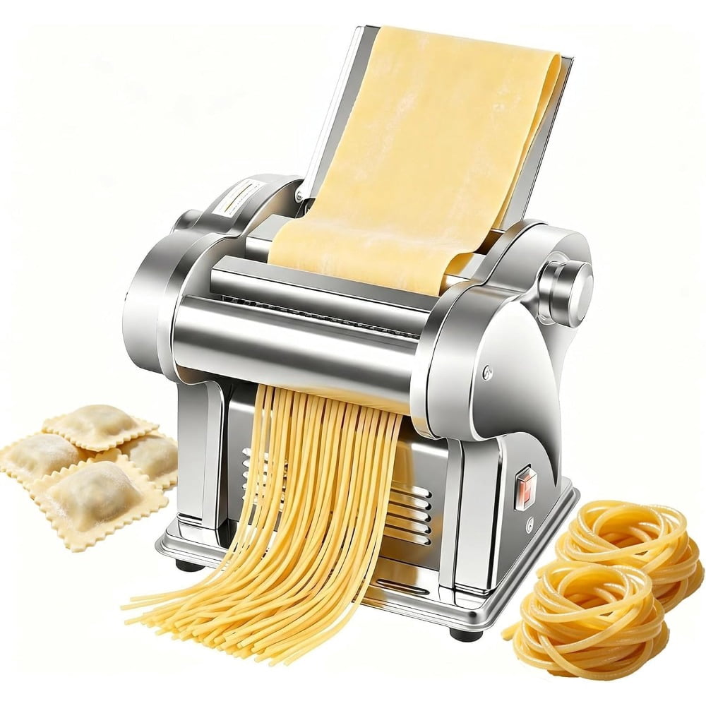 Electric Pasta Maker, Automatic Pasta Machine with 8 Gears Adjustable ...