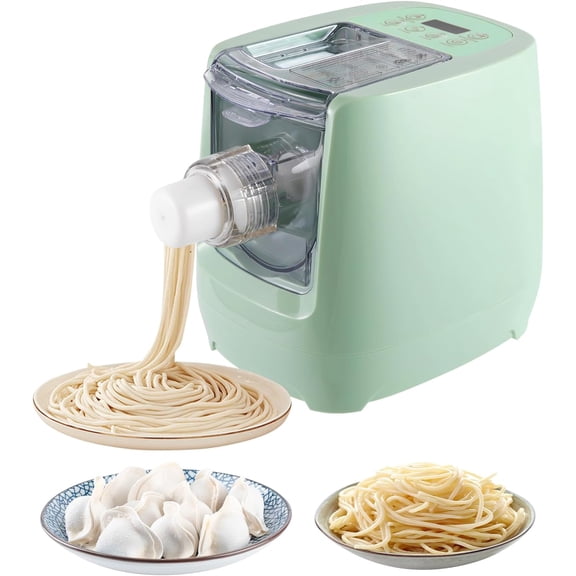 Electric Pasta Maker, Automatic Pasta Maker Machine with 13 Discs for Spaghetti & Fettucine and More, Noodle Pasta Maker Machine with Measuring Cups & Flour Cup, for Home Kitchen
