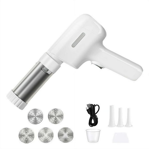 Electric Pasta Maker Machine, Handheld Pasta Making Gun Sausage Stuffer Maker, Portable Noodle Making Machine for Kitchen