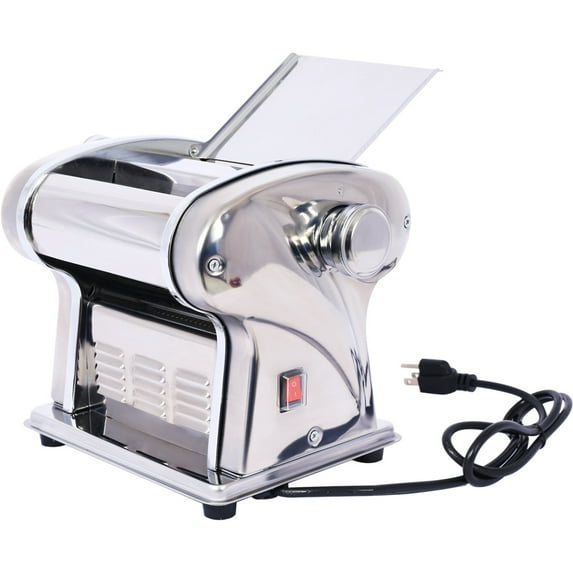 Electric Pasta Maker Noodle Maker Machine - Stainless Steel, Adjustable Dough Roller Cutter with 1 Blades (2.5mm Round Noodle), Perfect for Home Chefs & Pasta Lovers