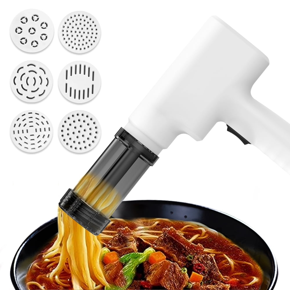 Handheld Noodle Maker, Automatic, Rechargeable, Small Electric Pasta Maker  Machine with Wide Noodles, Thin Noodles, Knife Cut Noodles, ABS and